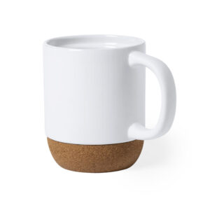 TAZA DE CORCHO DE 12 ONZAS BLANCA SUBLIMABLE