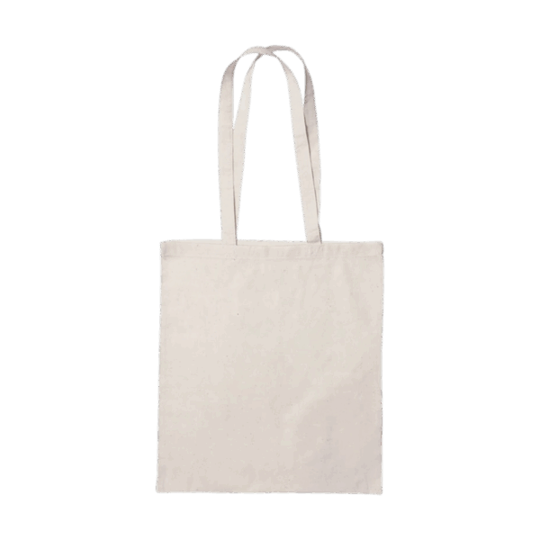 BOLSO DE CANVA BEIGE 14x15x3 PULGADAS