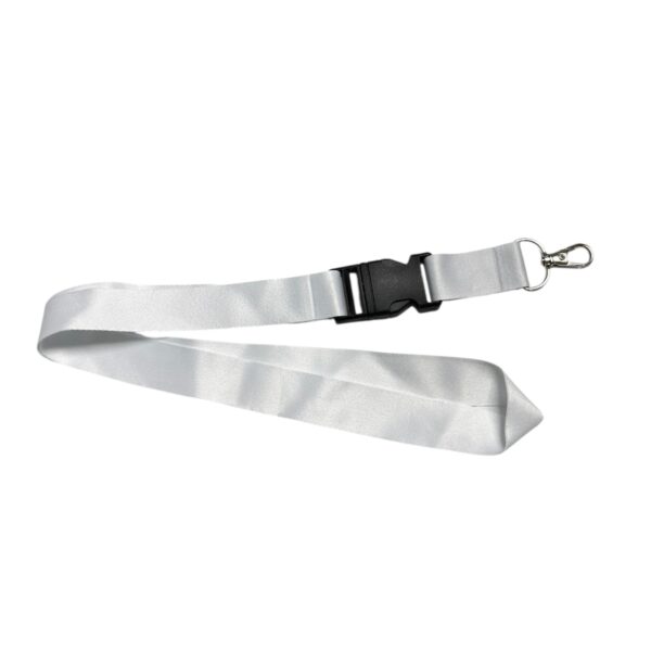 LANYARD BLANCO DE SUBLIMACIÓN SIN BROCHE 1 PULGADA
