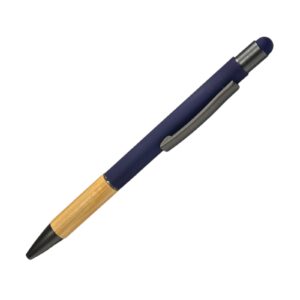 LAPICERO CON CENTRO DE MADERA AZUL NAVY PUNTA STYLUS