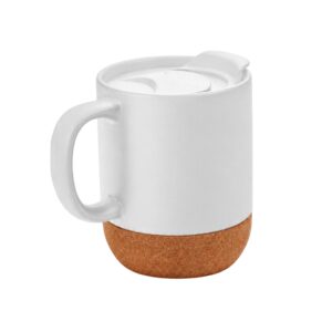 TAZA DE CORCHO DE 12 ONZAS BLANCA SUBLIMABLE
