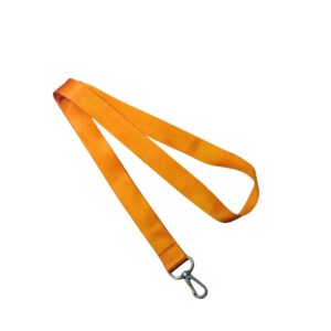 LANYARD NARANJA DE 3/4 PULGADAS SIN BROCHE